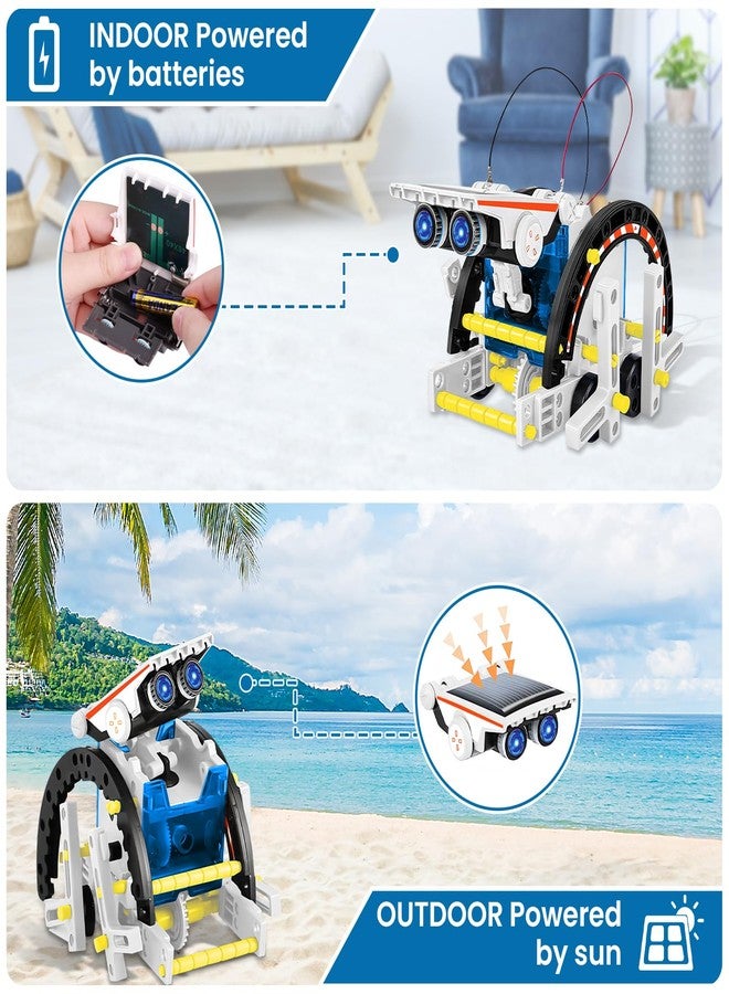 Playsheek 13-in-1 STEM Projects Solar Robot Toy for Kids Ages 8 9 10 11 12 Years Old, Building Science Educational Toys Birthday Gift for Kids Boys Girls (White) - Image 4